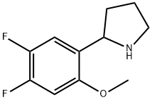 2-(4,5-difluoro-2-methoxyphenyl)pyrrolidine Structure