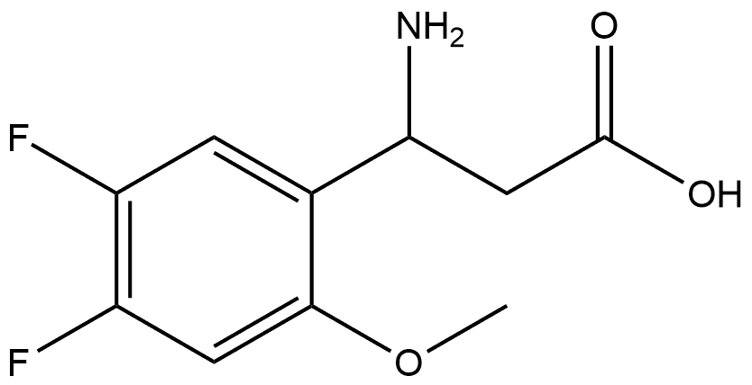 3-amino-3-(4,5-difluoro-2-methoxyphenyl)propanoic acid Structure