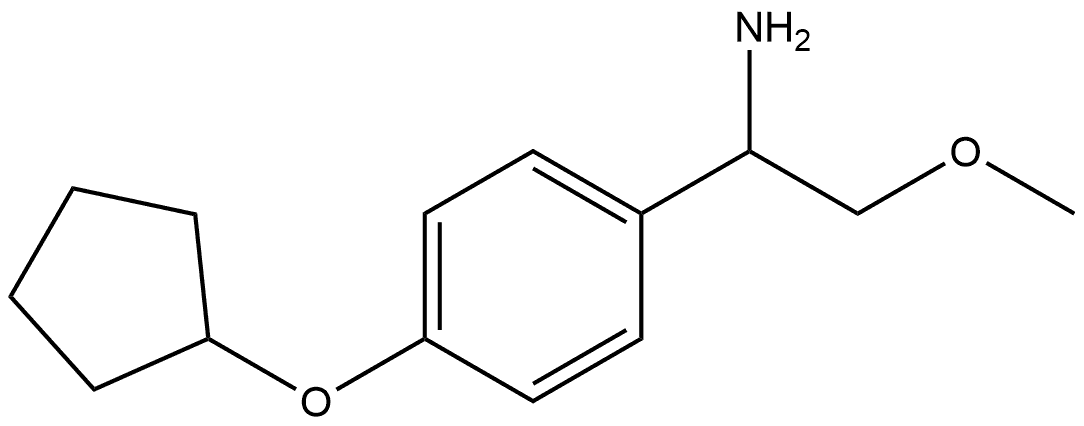 1-(4-Cyclopentyloxyphenyl)-2-methoxyethylamine Structure