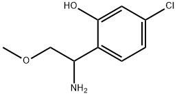 2-(1-amino-2-methoxyethyl)-5-chlorophenol 구조식 이미지