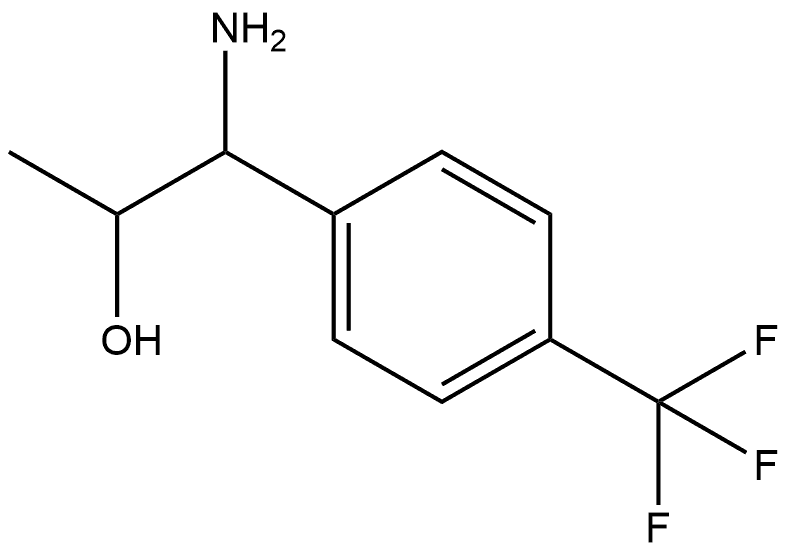 1-AMINO-1-[4-(TRIFLUOROMETHYL)PHENYL]PROPAN-2-OL 구조식 이미지