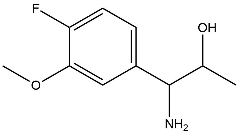 1-AMINO-1-(4-FLUORO-3-METHOXYPHENYL)PROPAN-2-OL Structure