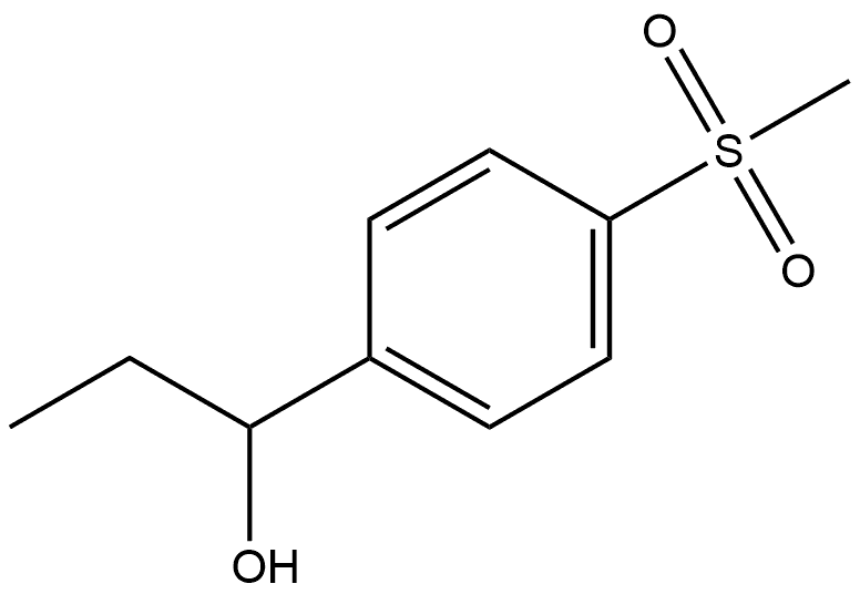 α-Ethyl-4-(methylsulfonyl)benzenemethanol Structure