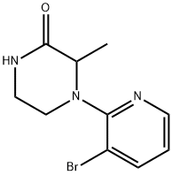 4-(3-bromopyridin-2-yl)-3-methylpiperazin-2-one Structure