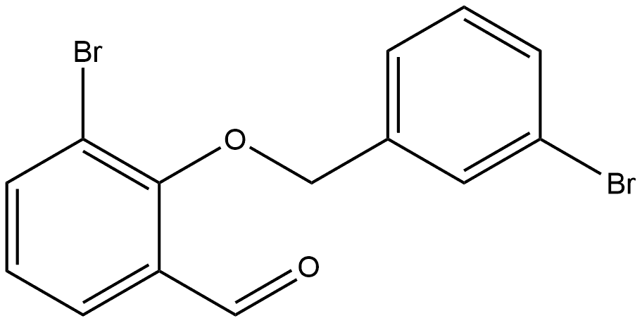 3-Bromo-2-[(3-bromophenyl)methoxy]benzaldehyde Structure