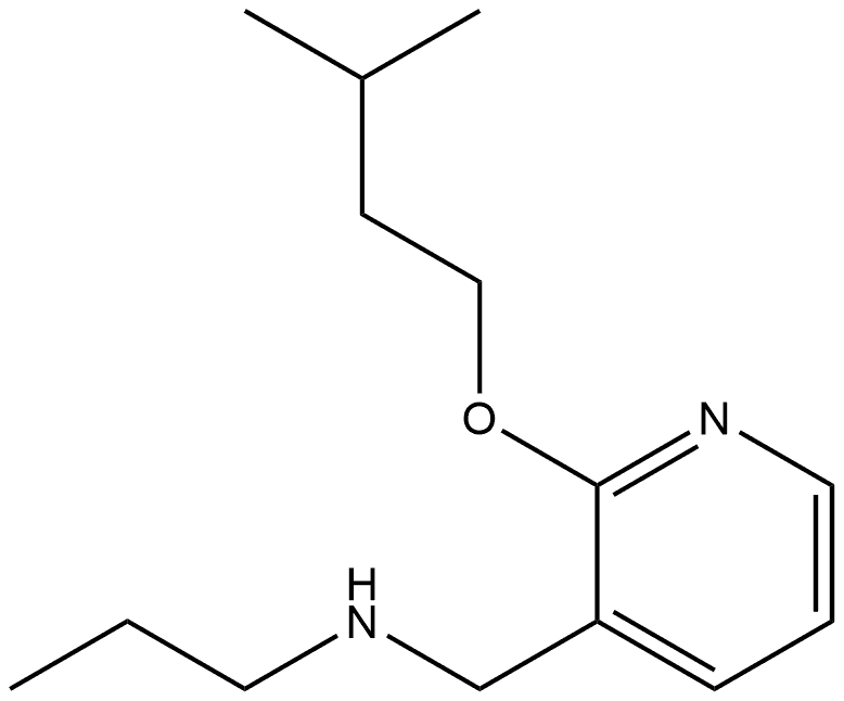 2-(3-Methylbutoxy)-N-propyl-3-pyridinemethanamine Structure