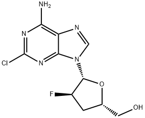 ((2S,4R,5R)-5-(6-Amino-2-chloro-9H-purin-9-yl)-4-fluorotetrahydrofuran-2-yl)methanol 구조식 이미지