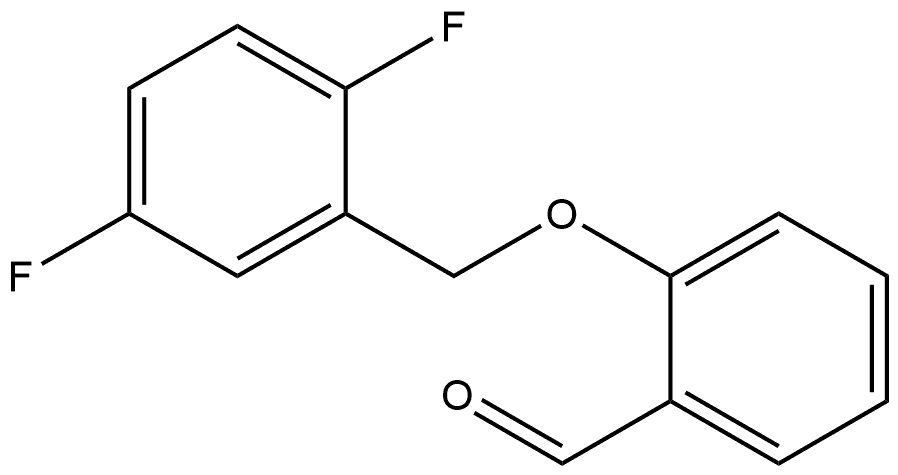 2-[(2,5-Difluorophenyl)methoxy]benzaldehyde Structure