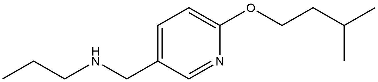 6-(3-Methylbutoxy)-N-propyl-3-pyridinemethanamine Structure