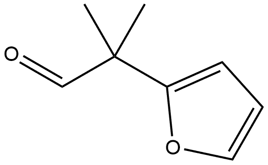 2-Furanacetaldehyde, α,α-dimethyl- Structure