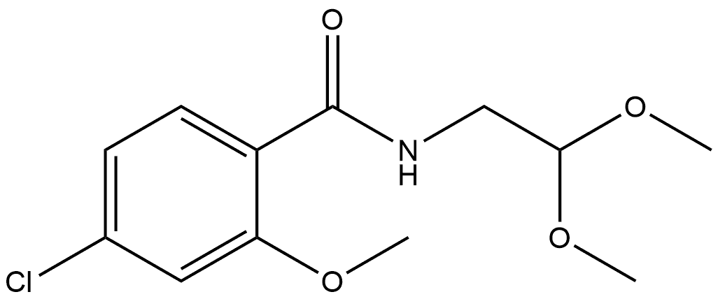 4-Chloro-N-(2,2-dimethoxyethyl)-2-methoxybenzamide Structure