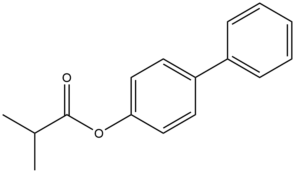 1,1'-Biphenyl]-4-yl 2-methylpropanoate Structure