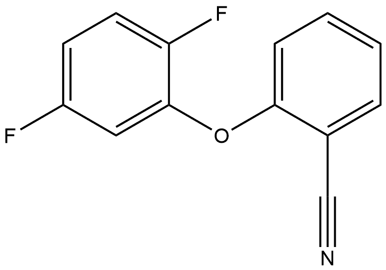 2-(2,5-Difluorophenoxy)benzonitrile Structure