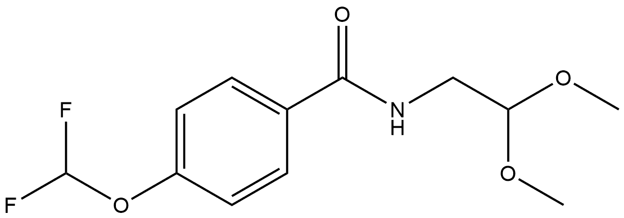 4-(Difluoromethoxy)-N-(2,2-dimethoxyethyl)benzamide Structure