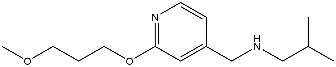 2-(3-Methoxypropoxy)-N-(2-methylpropyl)-4-pyridinemethanamine Structure