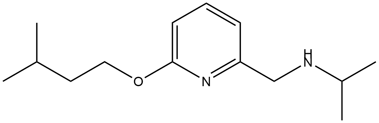 6-(3-Methylbutoxy)-N-(1-methylethyl)-2-pyridinemethanamine Structure