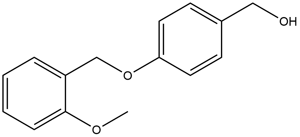 Benzenemethanol, 4-[(2-methoxyphenyl)methoxy]- Structure