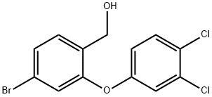 [4-bromo-2-(3,4-dichlorophenoxy)phenyl]methanol Structure