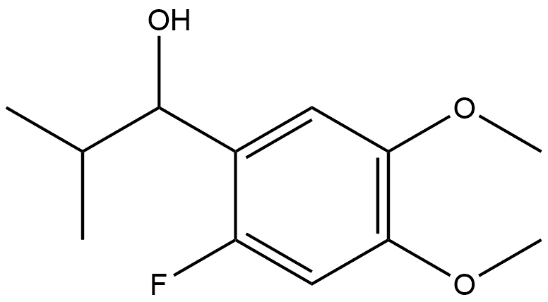 2-Fluoro-4,5-dimethoxy-α-(1-methylethyl)benzenemethanol Structure