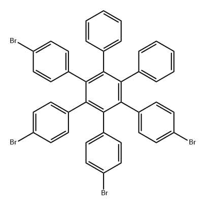 1,1':2',1''-Terphenyl, 4,4''-dibromo-3',4'-bis(4-bromophenyl)-5',6'-diphenyl- Structure