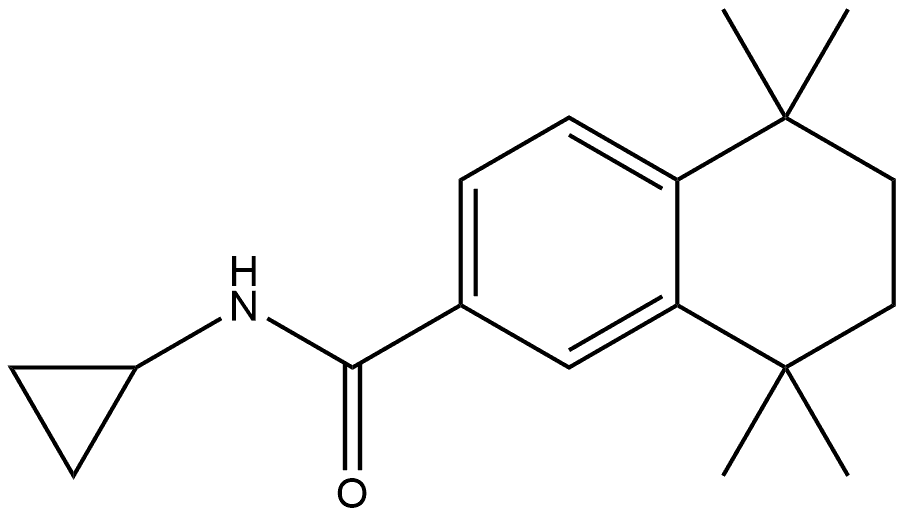 N-Cyclopropyl-5,6,7,8-tetrahydro-5,5,8,8-tetramethyl-2-naphthalenecarboxamide Structure