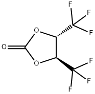 trans-4,5-Bis(trifluoromethyl)-1,3-dioxolan-2-one 구조식 이미지