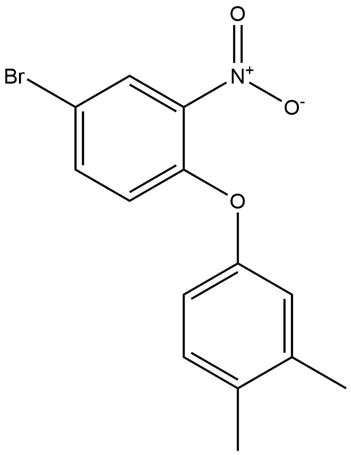 4-bromo-1-(3,4-dimethylphenoxy)-2-nitrobenzene Structure