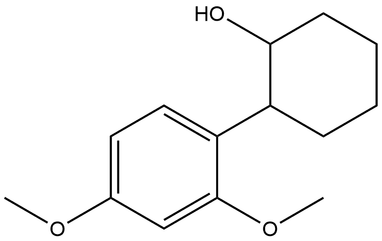 2-(2,4-Dimethoxyphenyl)cyclohexanol Structure