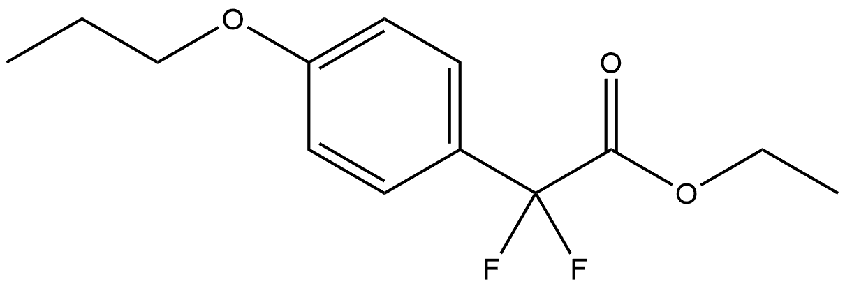 Ethyl α,α-difluoro-4-propoxybenzeneacetate Structure