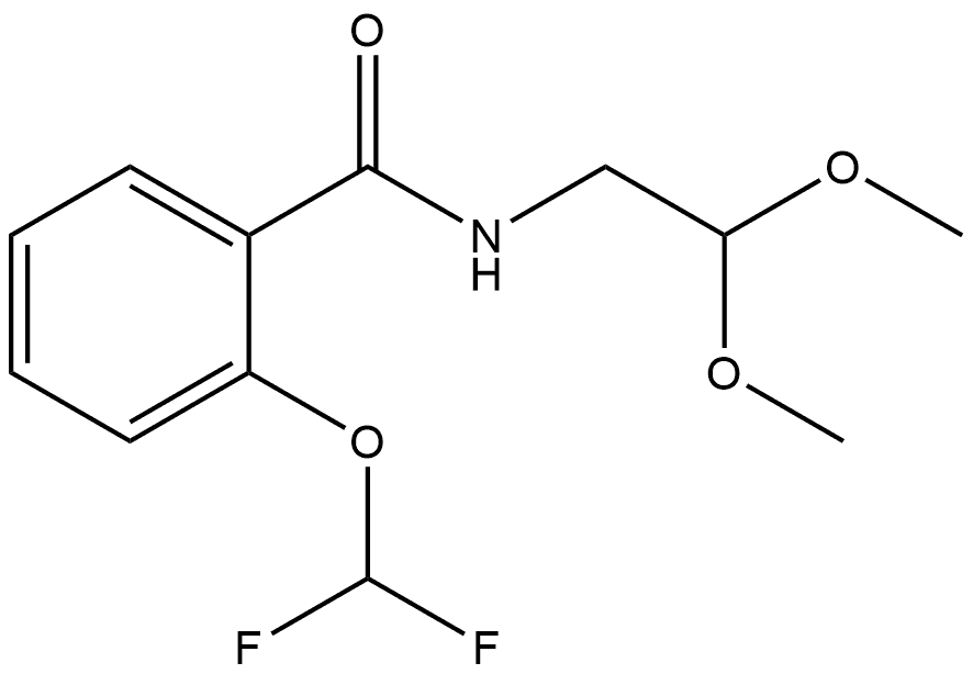 2-(Difluoromethoxy)-N-(2,2-dimethoxyethyl)benzamide Structure