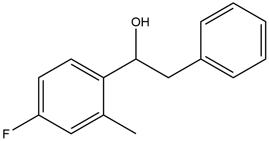 α-(4-Fluoro-2-methylphenyl)benzeneethanol Structure