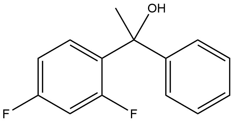 2,4-Difluoro-α-methyl-α-phenylbenzenemethanol Structure