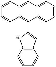 1H-Indole, 2-(9-anthracenyl)- Structure