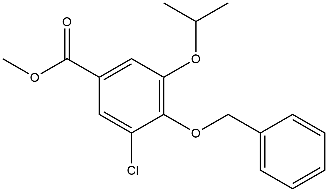 Methyl 3-chloro-5-(1-methylethoxy)-4-(phenylmethoxy)benzoate Structure