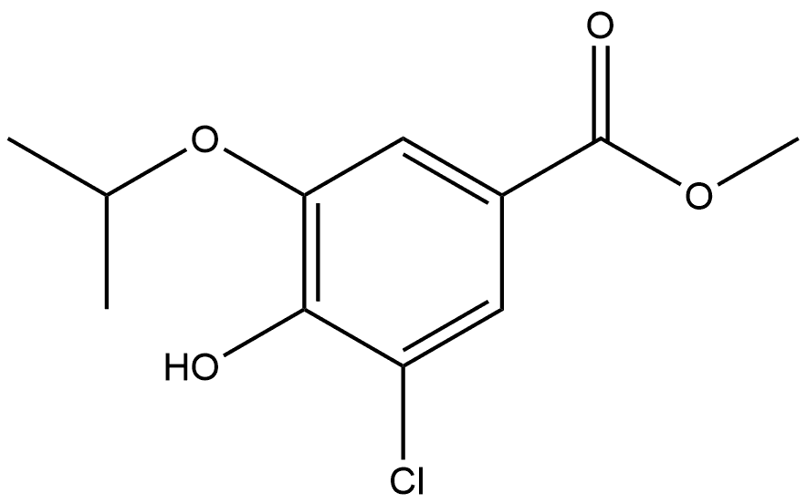Methyl 3-chloro-4-hydroxy-5-(1-methylethoxy)benzoate Structure