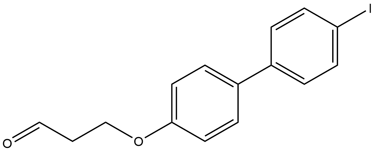 3-[(4'-Iodo[1,1'-biphenyl]-4-yl)oxy]propanal Structure