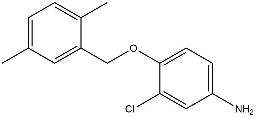 3-Chloro-4-[(2,5-dimethylphenyl)methoxy]benzenamine Structure