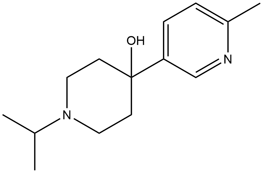 1-(1-Methylethyl)-4-(6-methyl-3-pyridinyl)-4-piperidinol Structure