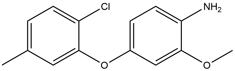 4-(2-Chloro-5-methylphenoxy)-2-methoxybenzenamine Structure