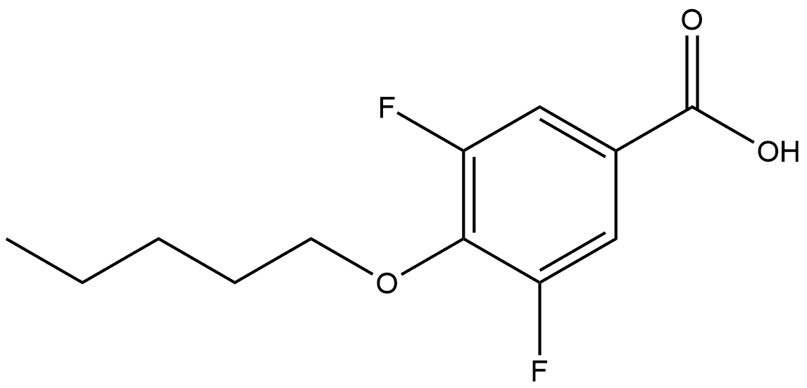 3,5-Difluoro-4-(pentyloxy)benzoic acid Structure