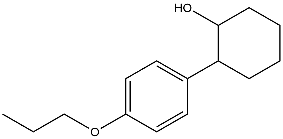 2-(4-Propoxyphenyl)cyclohexanol Structure