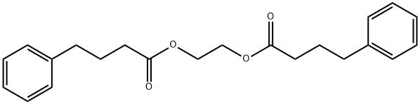 Benzenebutanoic acid, 1,2-ethanediyl ester Structure