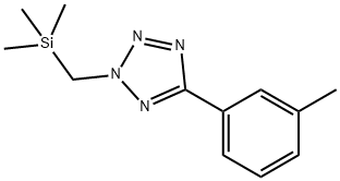 2H-Tetrazole, 5-(3-methylphenyl)-2-[(trimethylsilyl)methyl]- Structure