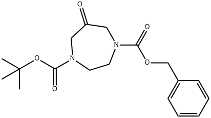 4-O-Benzyl 1-O-tert-butyl 6-oxo-1,4-diazepane-1,4-dicarboxylate 구조식 이미지
