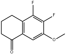 5,6-Difluoro-7-methoxy-3,4-dihydronaphthalen-1(2H)-one 구조식 이미지