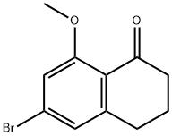 1(2H)-Naphthalenone, 6-bromo-3,4-dihydro-8-methoxy- Structure