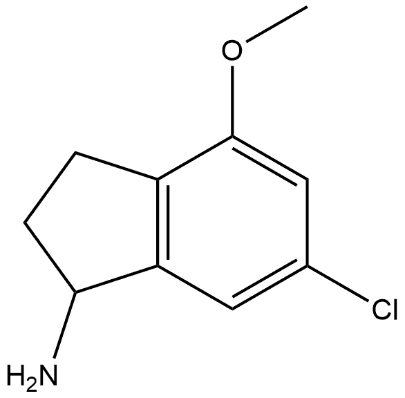 6-chloro-4-methoxy-2,3-dihydro-1H-inden-1-amine Structure