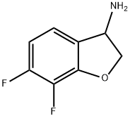 6,7-Difluoro-2,3-dihydro-1-benzofuran-3-amine Structure