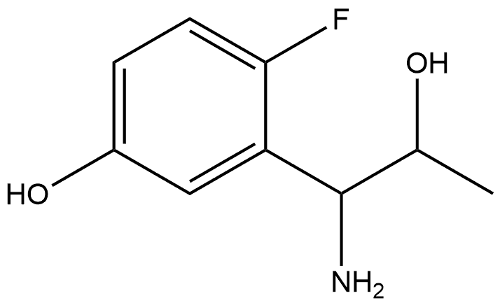 3-(1-AMINO-2-HYDROXYPROPYL)-4-FLUOROPHENOL Structure