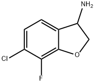 6-Chloro-7-fluoro-2,3-dihydrobenzo[B]furan-3-ylamine Structure